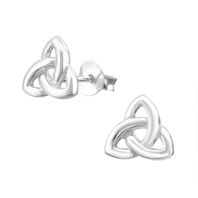Silver Sign Ear Studs