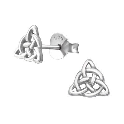 Celtic Knot Sterling Silver Ear Studs