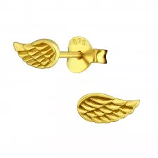 Silver Wing Ear Studs
