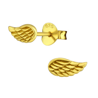 Silver Wing Ear Studs