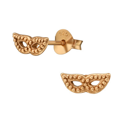 Silver Mask Ear Studs