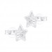 Silver Star Ear Studs