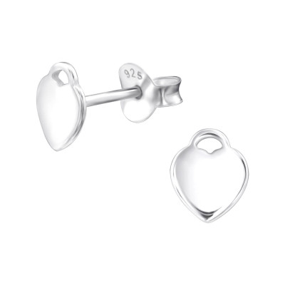 Silver Padlock Ear Studs