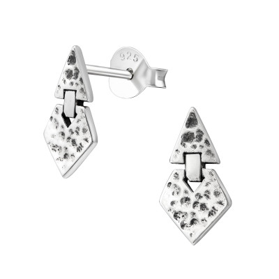 Silver Hanging Ear Studs