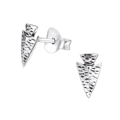 Silver Arrow Ear Studs