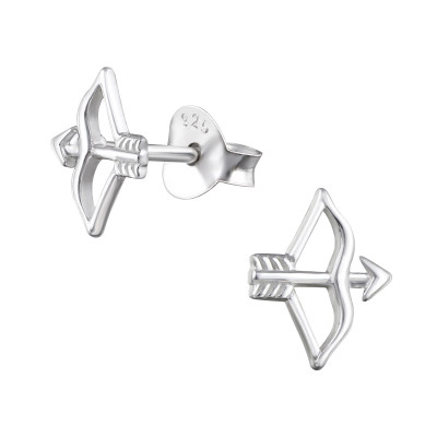 Silver Arrow Ear Studs