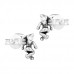 Silver Angel Ear Studs