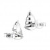 Silver Sailboat Ear Studs