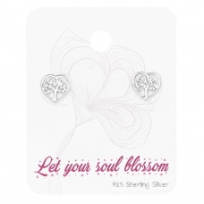 Tree Of Life Sterling Silver Set and Jewelry on Card