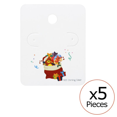 Christmas Stocking Ear Studs Cards