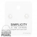 5mm Fresh Water Pearl Ear Studs on Card