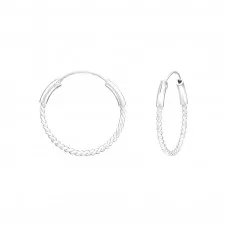 Phool Jali Silver Bali Hoop Earring – SILBERUH