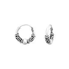 Phool Jali Silver Bali Hoop Earring – SILBERUH