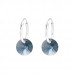 Xillion Sterling Silver Earrings with Genuine European Crystal