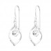 Silver Geometric Earrings with Cubic Zirconia