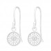 Stylish Silver Heart Earrings with Cubic Zirconia