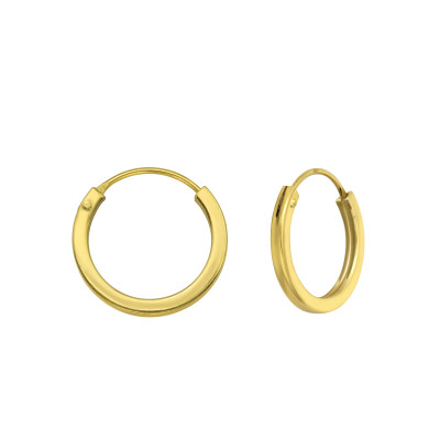 Silver 14mm Ear Hoops