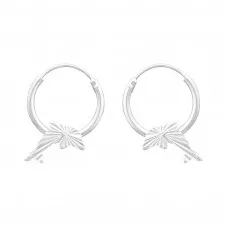 Silver Dolphin Ear Hoops