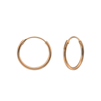 Silver 14mm Ear Hoops