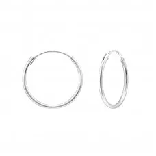 Silver 18mm Ear Hoops