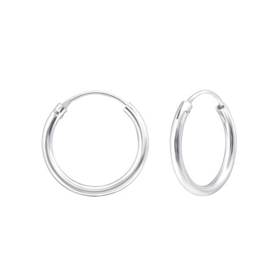 Silver 18mm Ear Hoops