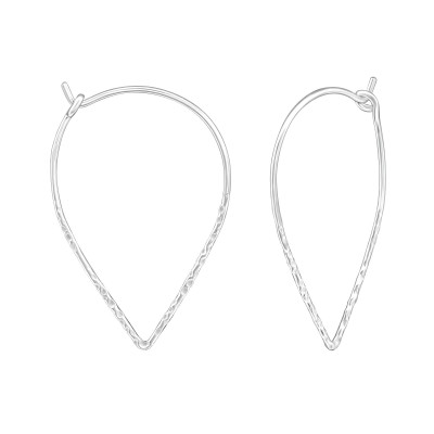 Silver Geometric Ear Hoops