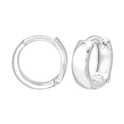 Sterling Silver Huggie Hoops