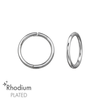 Sterling Silver Huggie Hoops