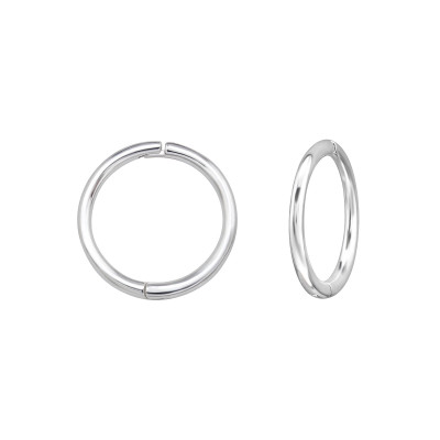 Sterling Silver Huggie Hoops