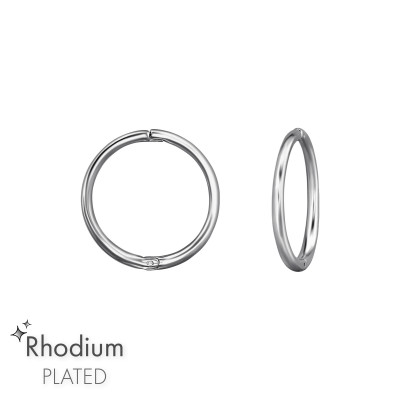 Sterling Silver Huggie Hoops