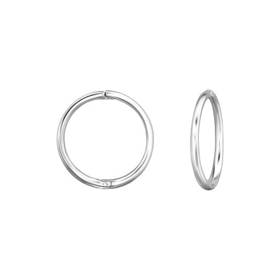 Sterling Silver Huggie Hoops