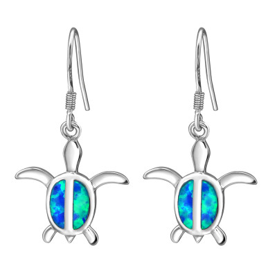 Turtle Sterling Silver Earrings