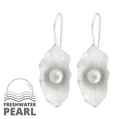 Harmony's Sterling Silver Earrings with Pearl