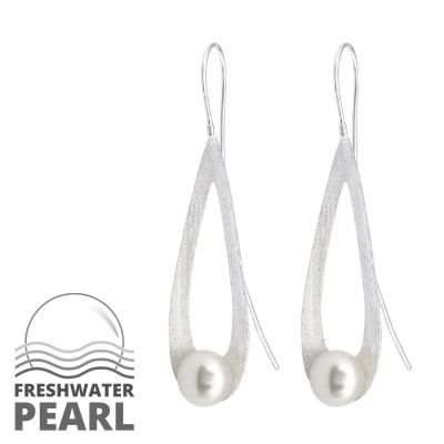 Harmony's Sterling Silver Earrings with Pearl