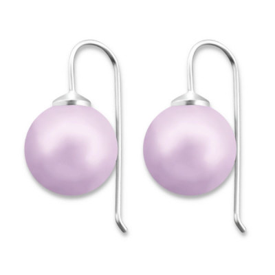 12mm Sterling Silver Earrings with Pearl