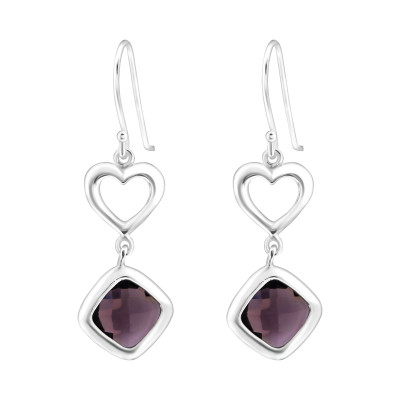 Silver Heart Earrings