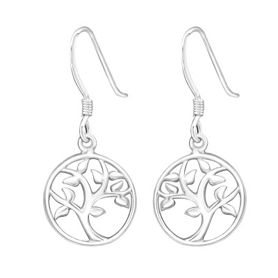 Silver Tree Of Life Earrings