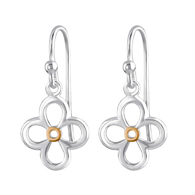 Flower Sterling Silver Earrings