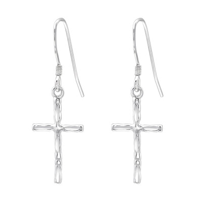 Silver Cross Earrings