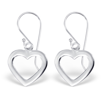 Heart Sterling Silver Earrings