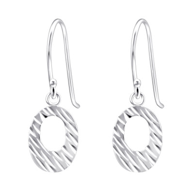 Silver Diamond Cut Earrings