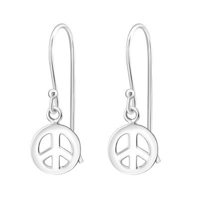 Silver Peace Earrings