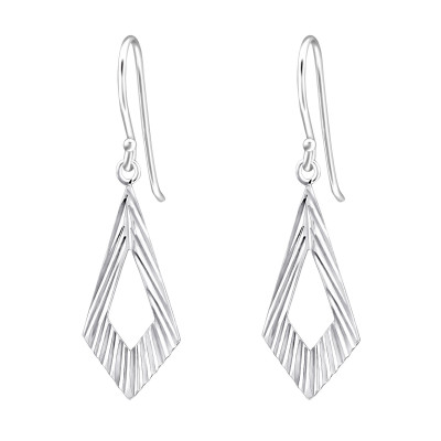 Diamond Cut Sterling Silver Earrings