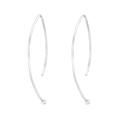 Plain Sterling Silver Earrings