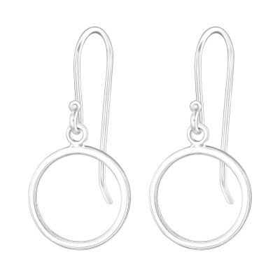 Circle Sterling Silver Earrings