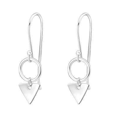 Geometric Sterling Silver Earrings