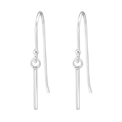 Silver Bar Earrings