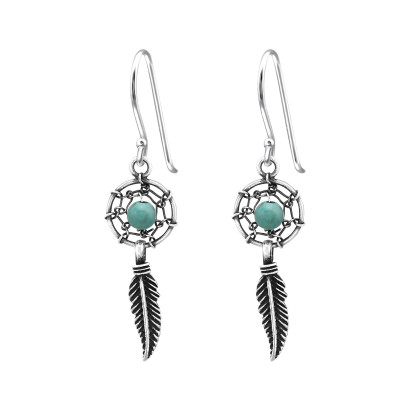 Silver Dream Catcher Earrings