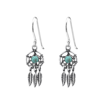 Silver Dream Catcher Earrings