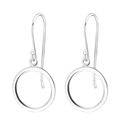 Silver Circle Earrings